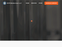 Tablet Screenshot of dcmbioservices.com